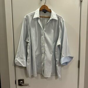 Lands’ End No Iron Pinpoint Oxford Shirt